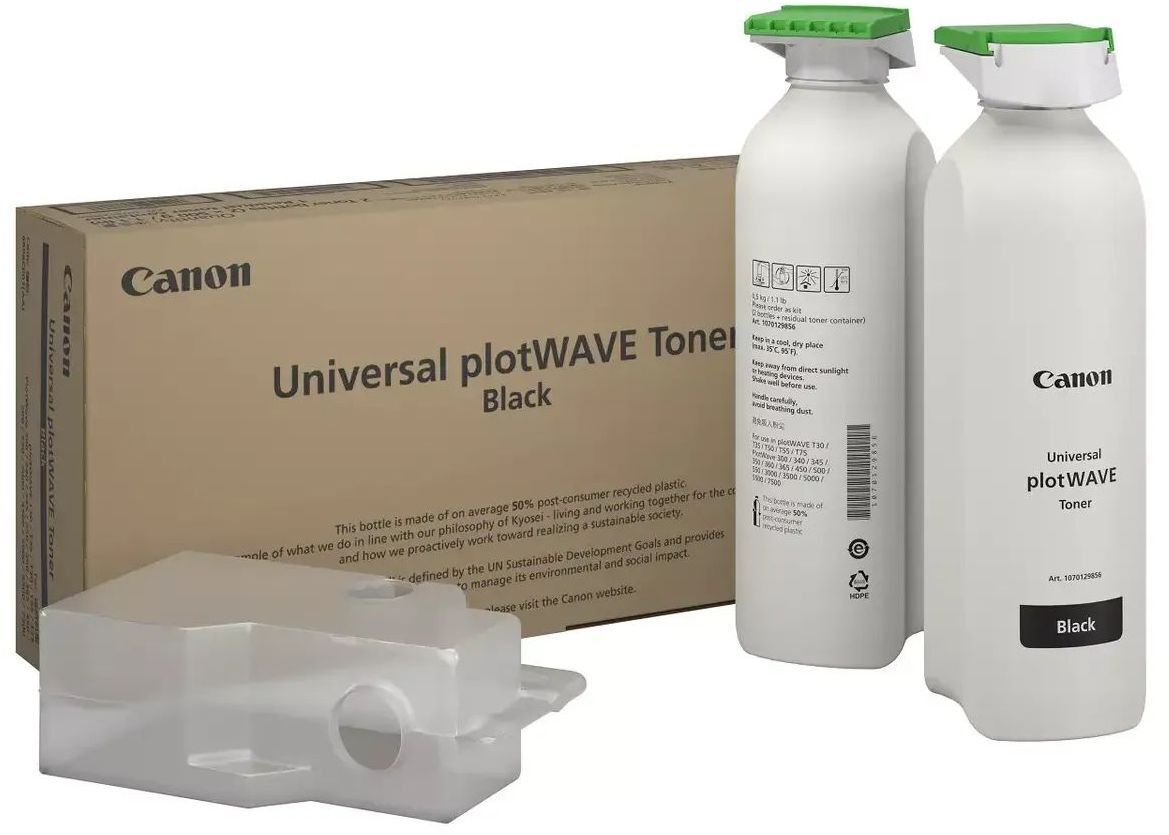 Тонер Canon Universal Plotwave Toner PCR 2x500гр (6696C001AA) фото1