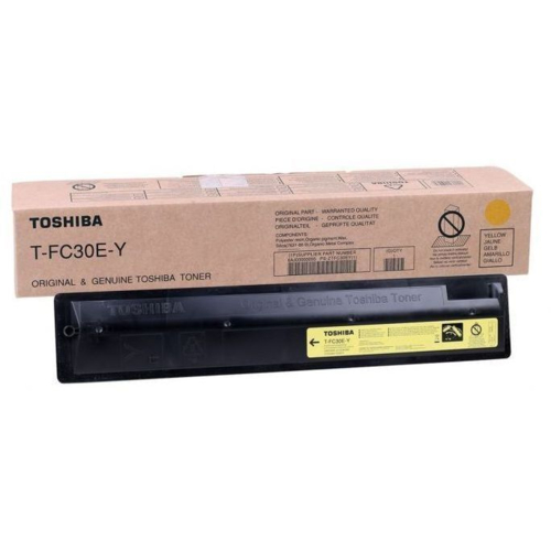 Тонер-картридж лазерный Toshiba T-FC30EY Yellow, 33600 стр (6AJ00000207)