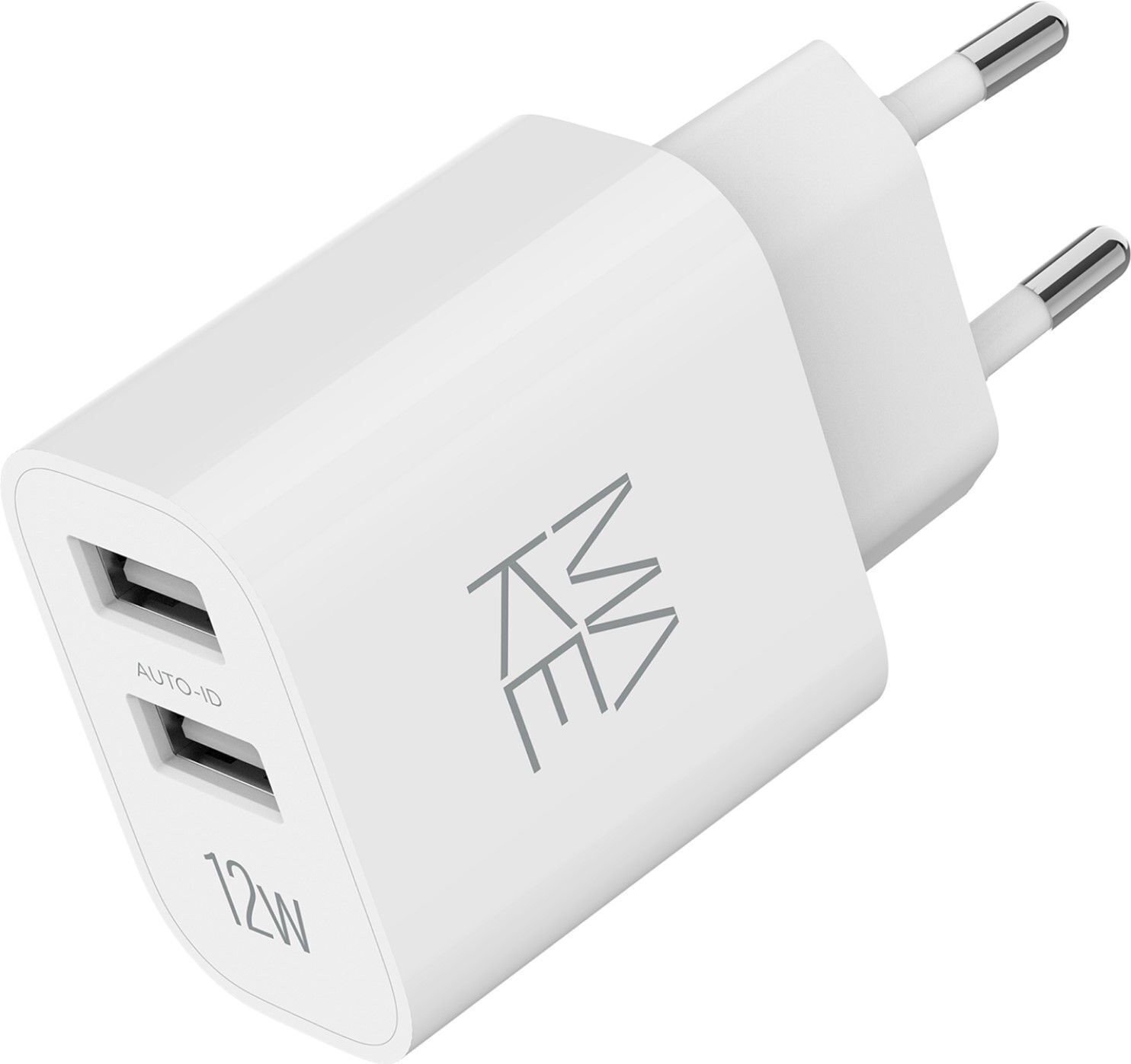 Зарядний пристрій MakeFuture 12W 2xUSB-A White (MCW-1221WH) фото1
