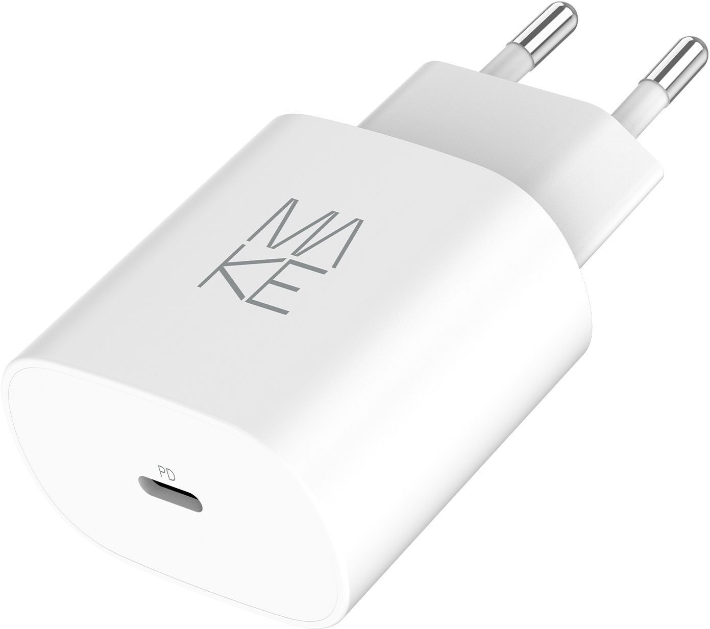Зарядний пристрій MakeFuture 25W GaN PD White (MCW-2511WH) фото1