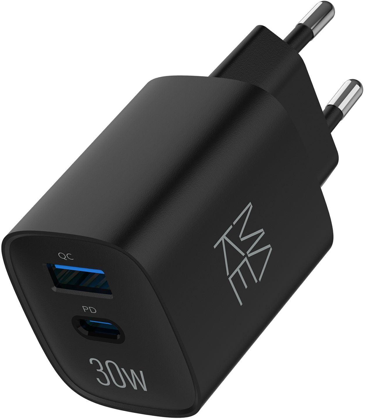 Зарядний пристрій MakeFuture 30W GaN PD + QC3.0 Black (MCW-3021GBK) фото1