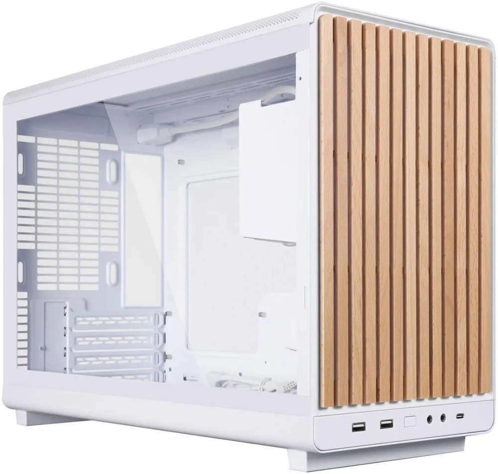 Корпус Lian Li A3 mATX Wood Edition White (G99.A3W-WD.00) фото1