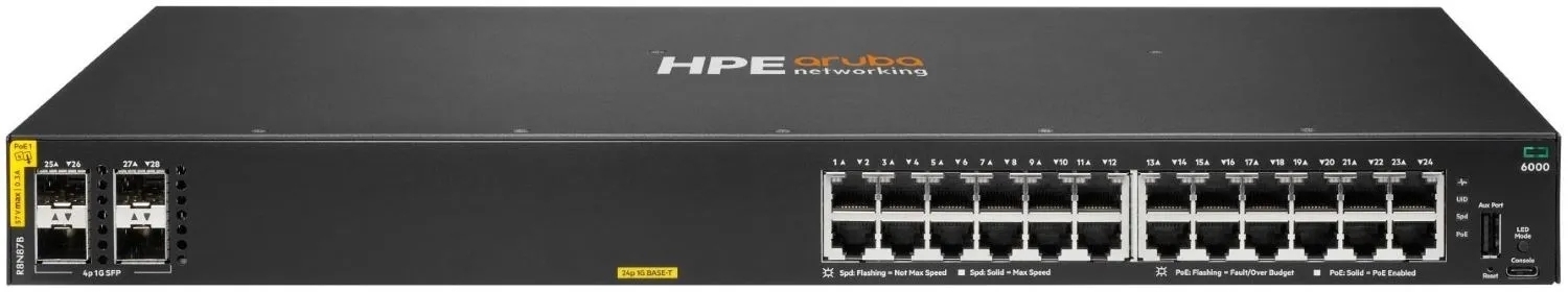 Комутатор HPE Aruba 6000 24G CL4 4SFP Switch (R8N87B) фото1