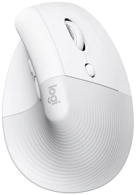Мышь Logitech Lift for Mac Vertical Ergonomic Mouse, OFF-WHITE/PALE GREY, 2.4GHZ/BT фото1