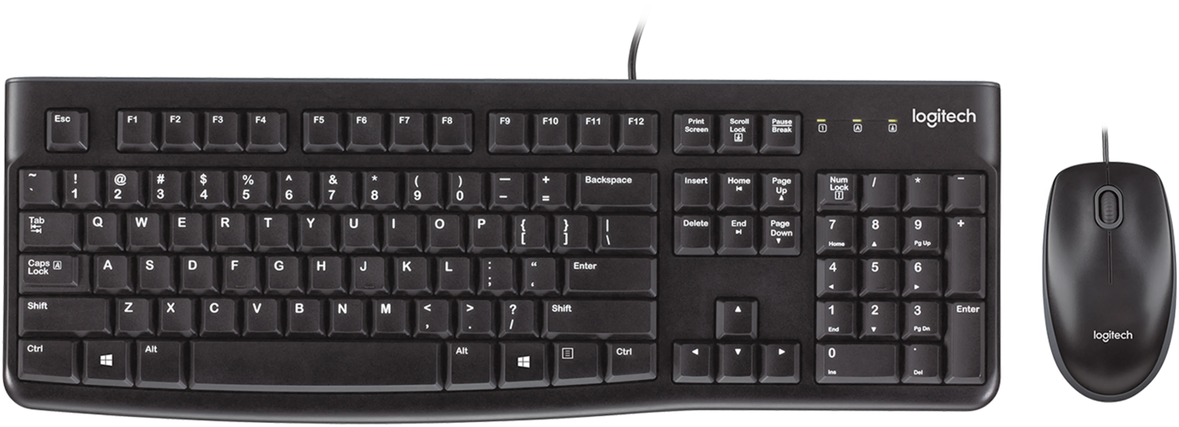 Комплект Logitech MK120 Corded Combo, BLACK фото1