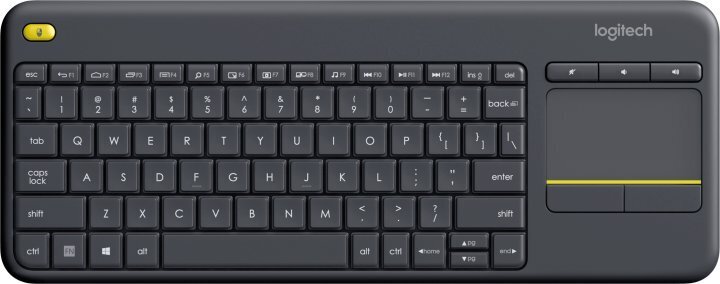 Клавиатура Logitech K400 Plus Wireless Touch Keyboard, BLACK фото1