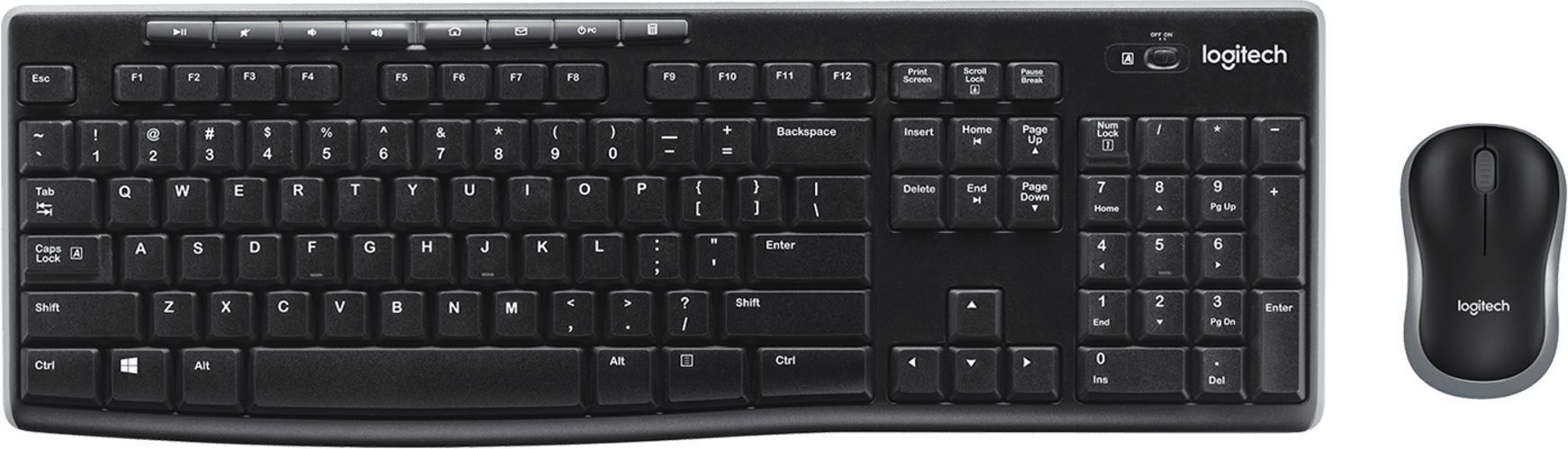 Комплект Logitech MK270 Wireless Combo, BLACK фото1