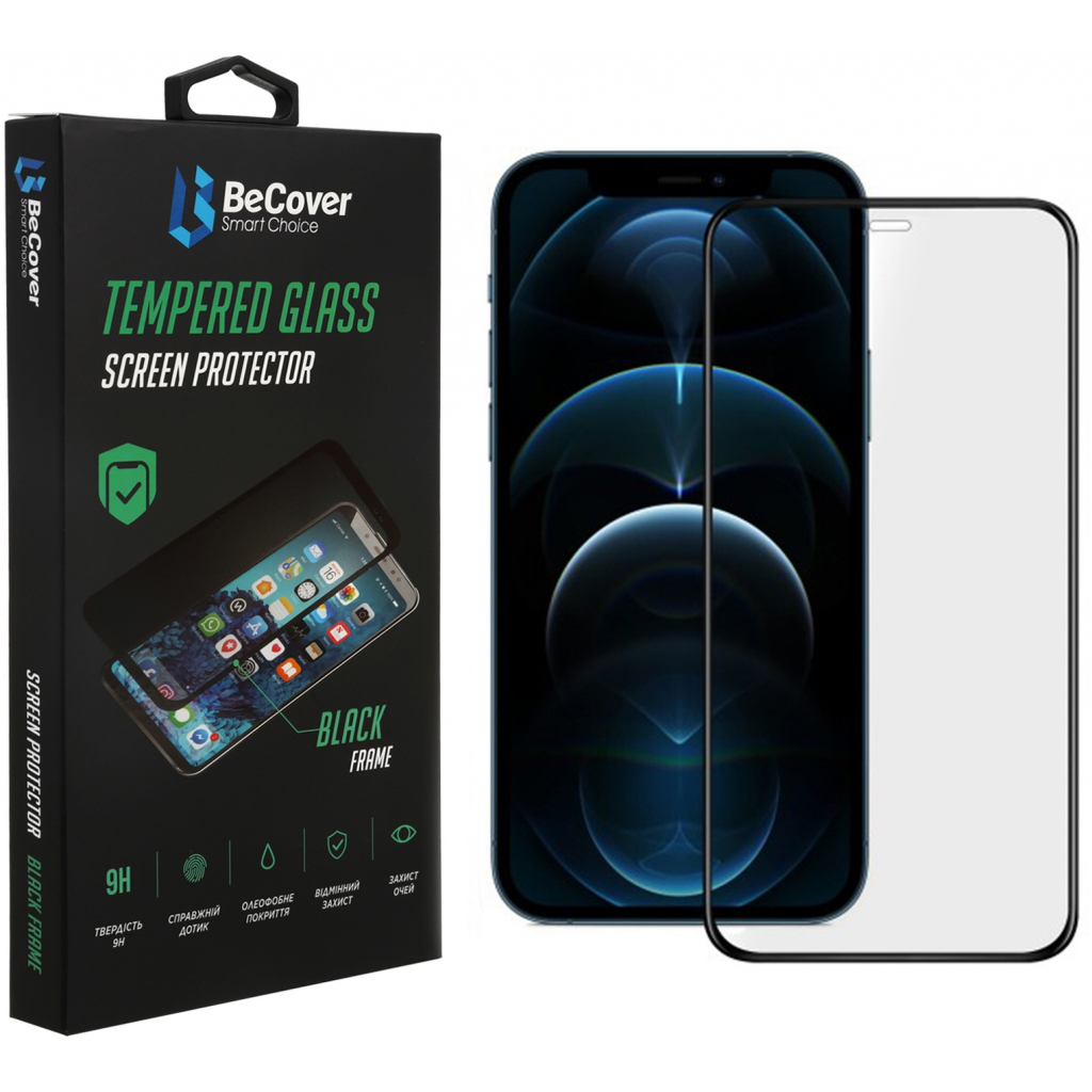 Защитное стекло BeCover для Apple iPhone 13 Mini Black (706665) фото1