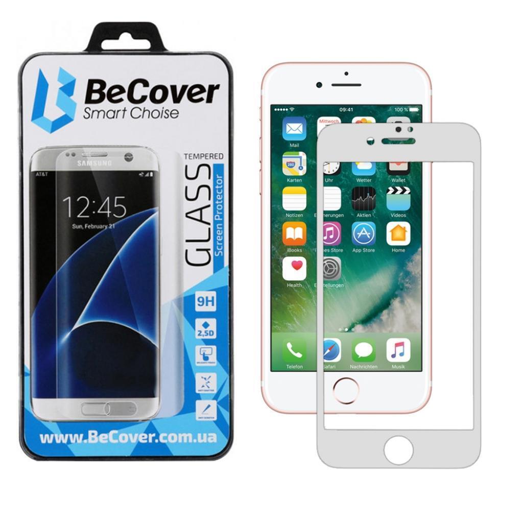 Захисне скло BeCover для Apple iPhone 7 Plus/8 Plus 3D White фото1