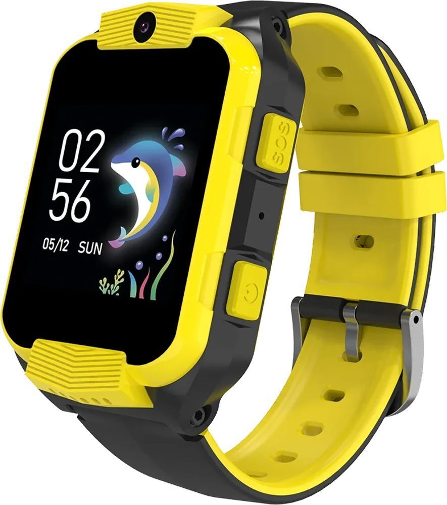 Детские часы Canyon Cindy KW-41 4G Camera Music Yellow Black (CNE-KW41YB) фото1