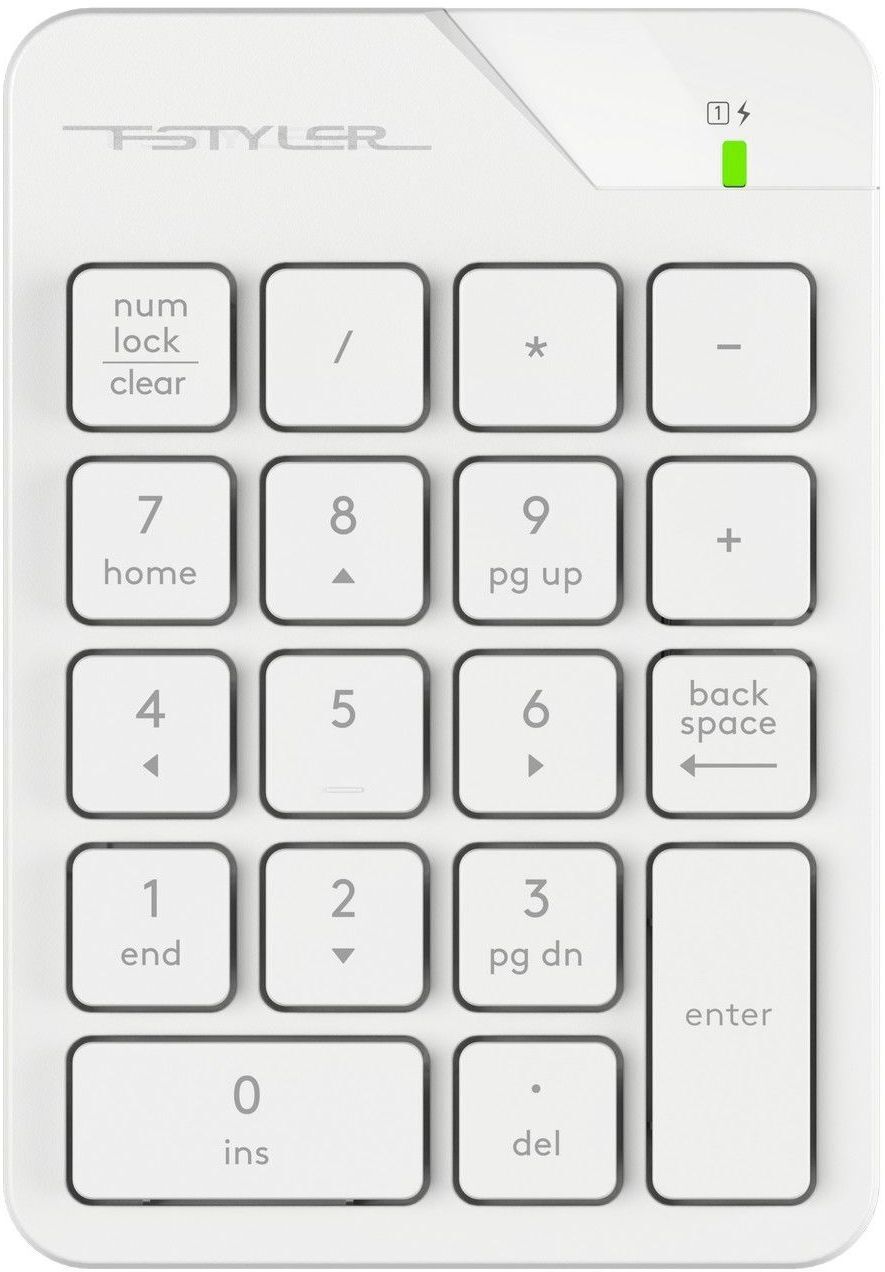 Клавіатура цифрова A4Tech Fstyler FGK21C White фото1