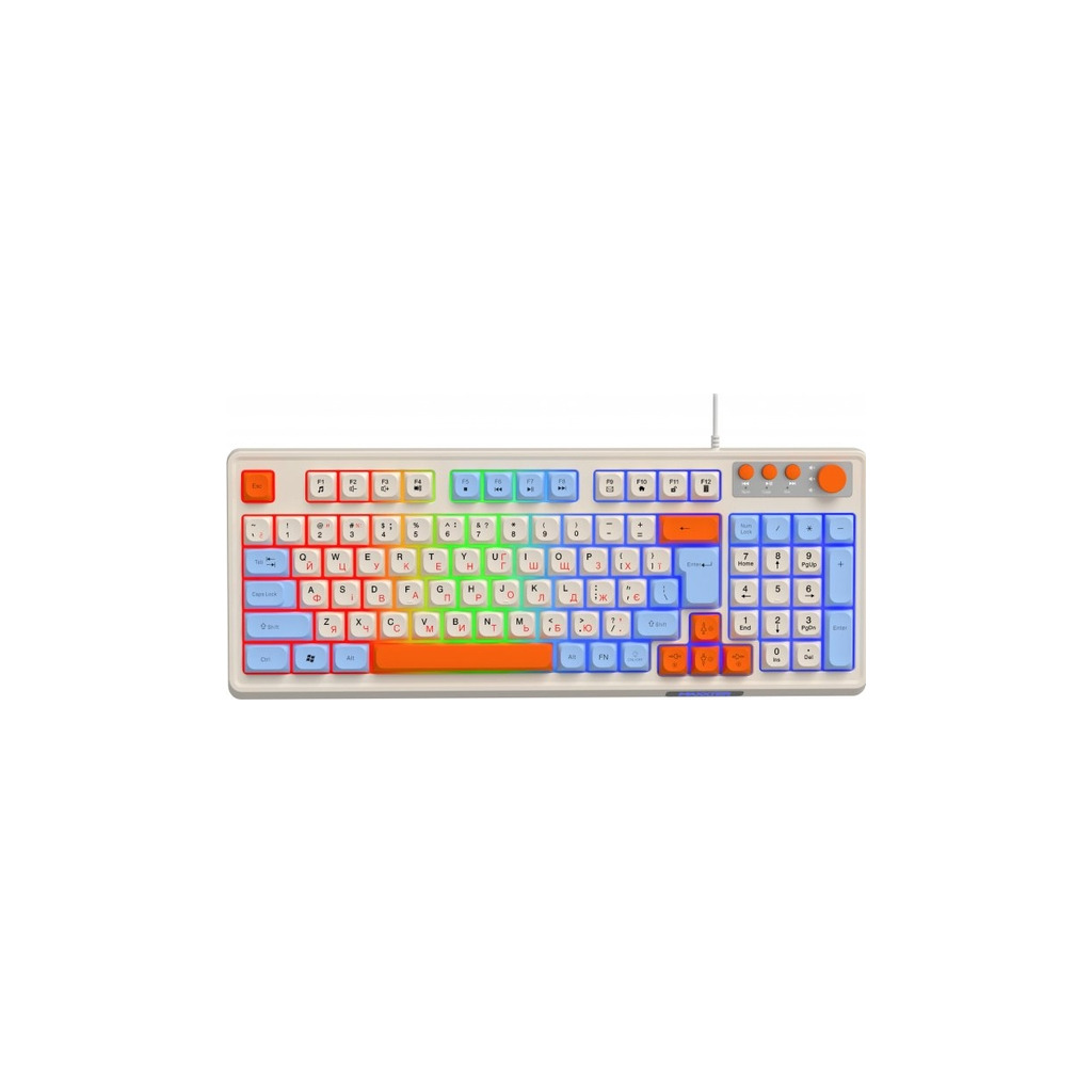 Клавiатура Maxxter KBG-3C01-UA White фото1