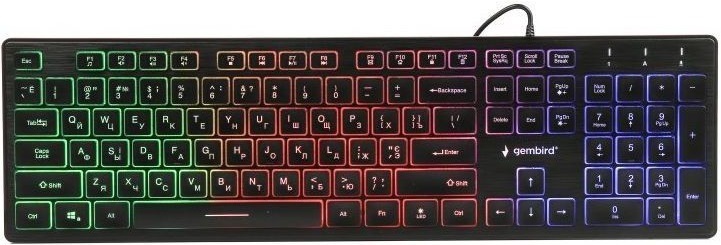 Клавиатура Gembird KB-UML-01-UA Black USB UKR фото1