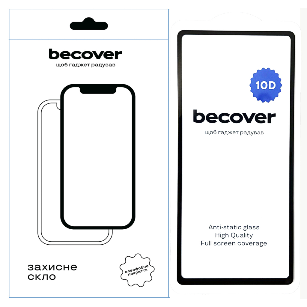 Захисне скло BeCover для Google Pixel 7a 10D Black (711490) фото1