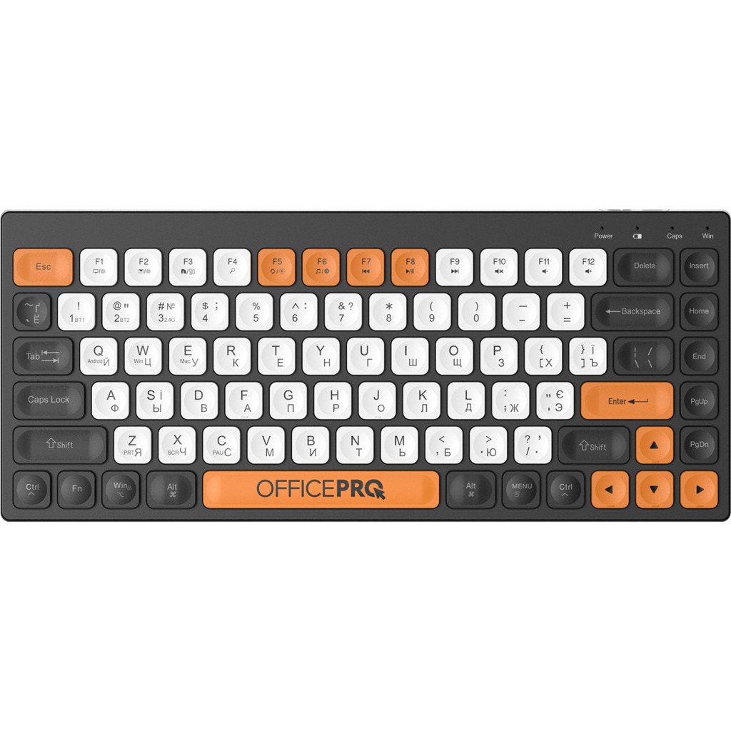 Клавіатура бездротова OfficePro SK955B Bluetooth Black фото1