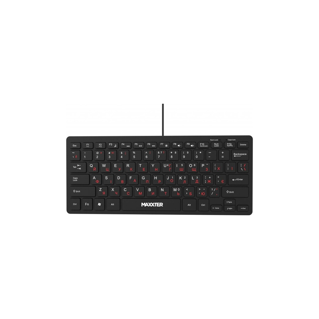 Клавiатура Maxxter KBM-C01B-UA Black фото1