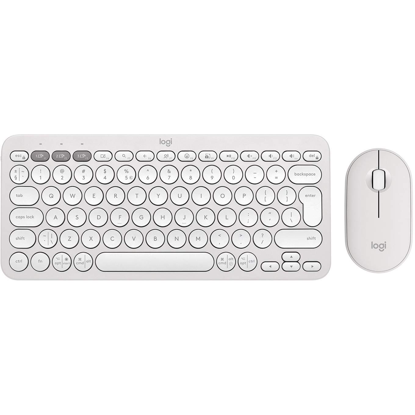 Комплект Logitech Pebble 2 Combo White (920-012240) фото1