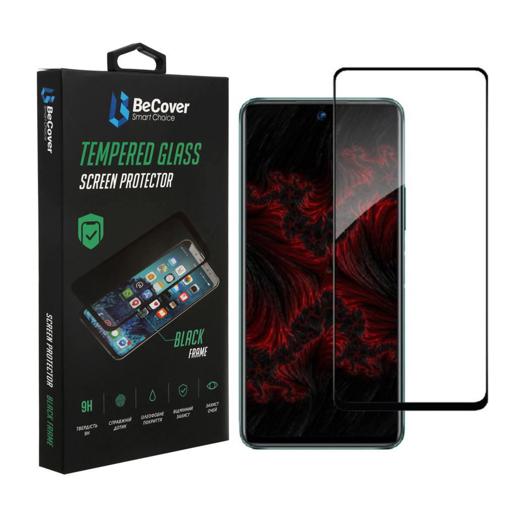 Захисне скло BeCover для Infinix Hot 11S (X6812) Black (707600) фото1
