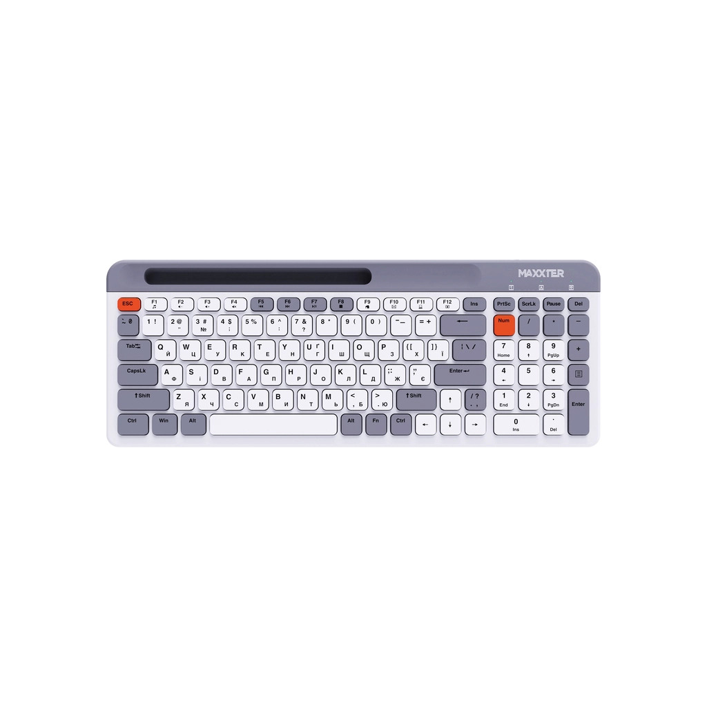 Клавiатура бездротова Maxxter KBW-02G-UA фото1