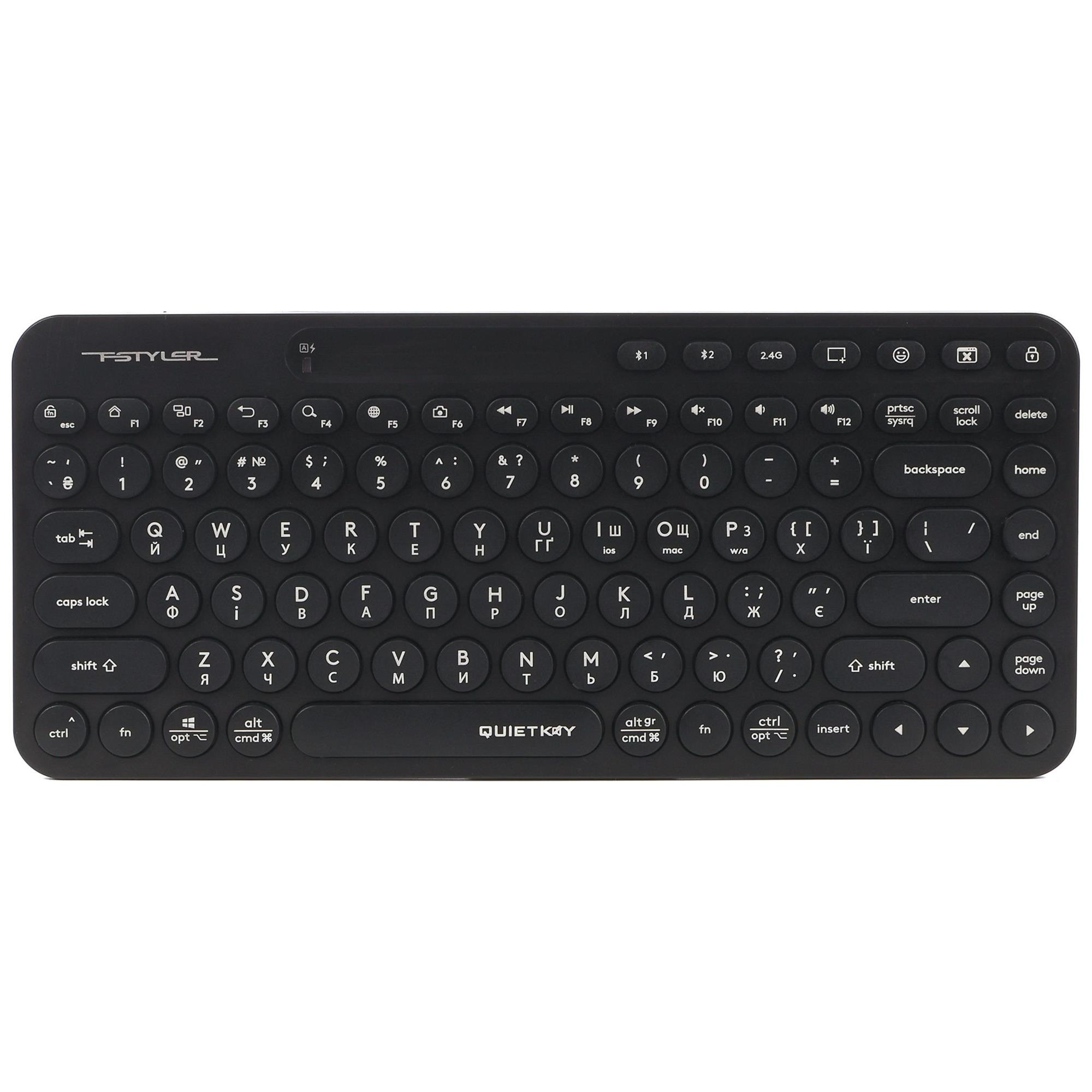 Клавіатура бездротова A4Tech FBK36C AS Black фото1