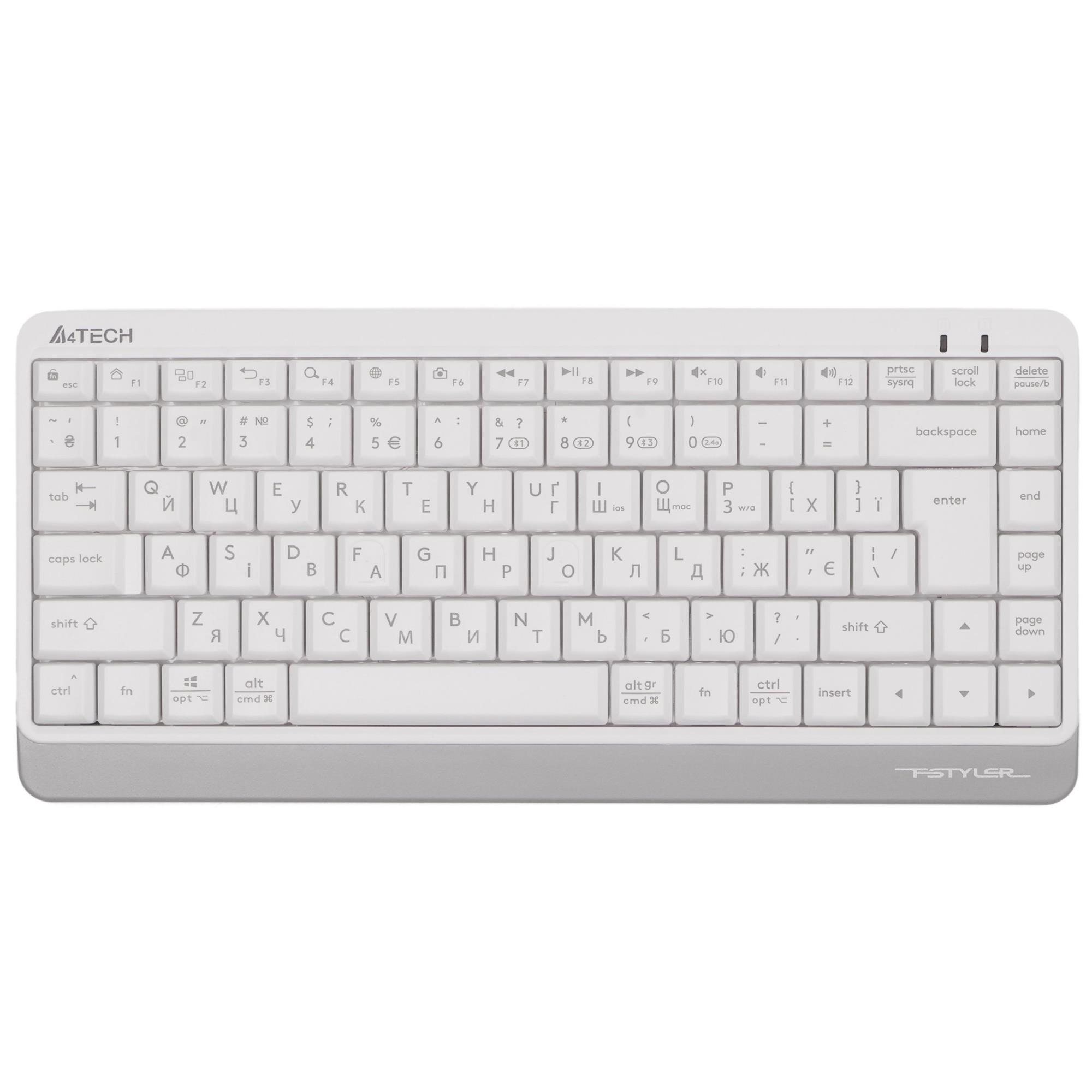 Клавіатура бездротова A4Tech FBK11 White фото1