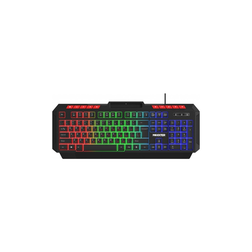 Клавiатура Maxxter KBG-UML-02B-UA Black фото1