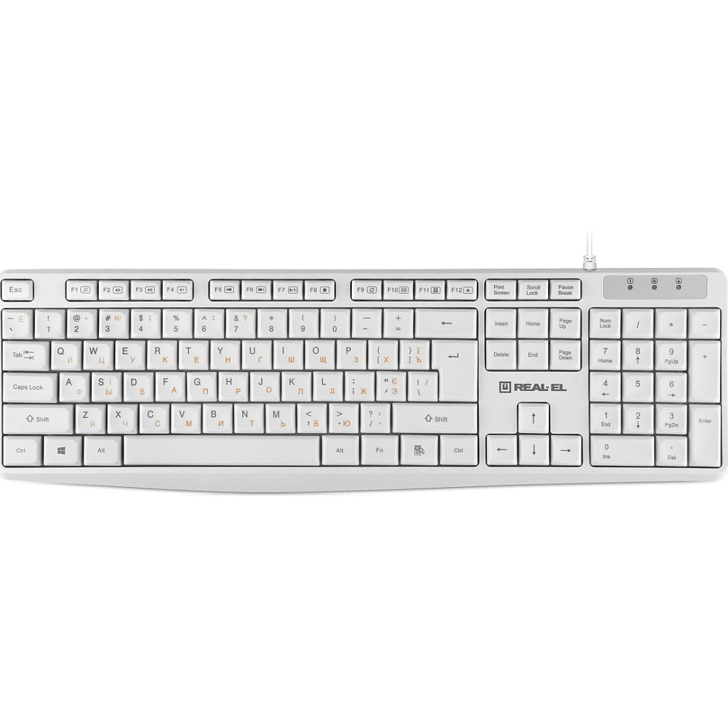 Клавіатура REAL-EL RK-513 White фото1
