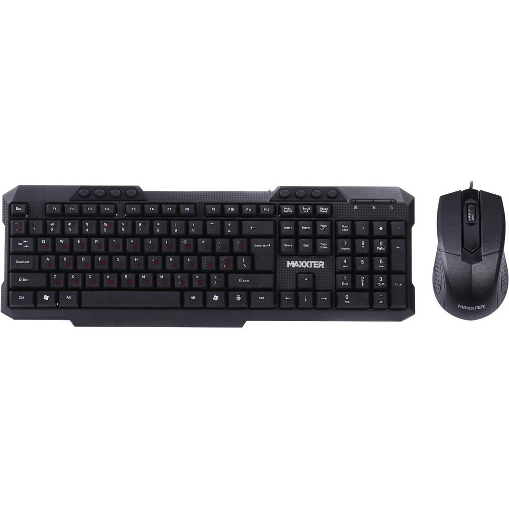 Комплект Maxxter KMS-CM-02-UA Black фото1