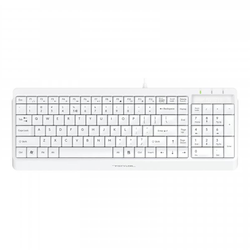 Клавиатура A4Tech Fstyler Wired Keyboard USB, FK15 (White) фото1