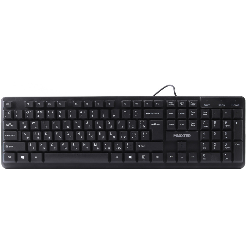 Клавiатура Maxxter KBM-U01-UA Black фото1