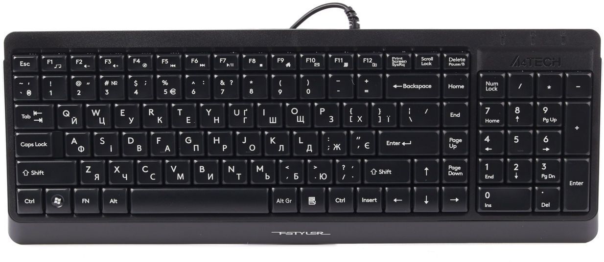 Клавиатура A4Tech Fstyler FK15 Ukr Black