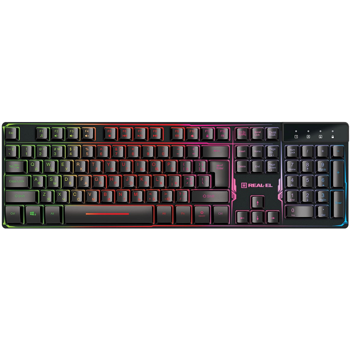 Клавіатура REAL-EL Gaming 8700 Black фото1
