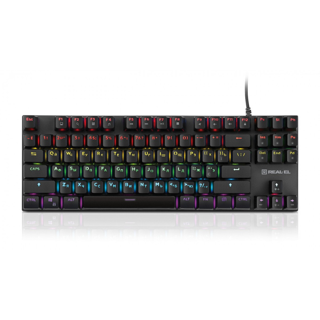 Клавіатура REAL-EL M 05 Grey USB фото1