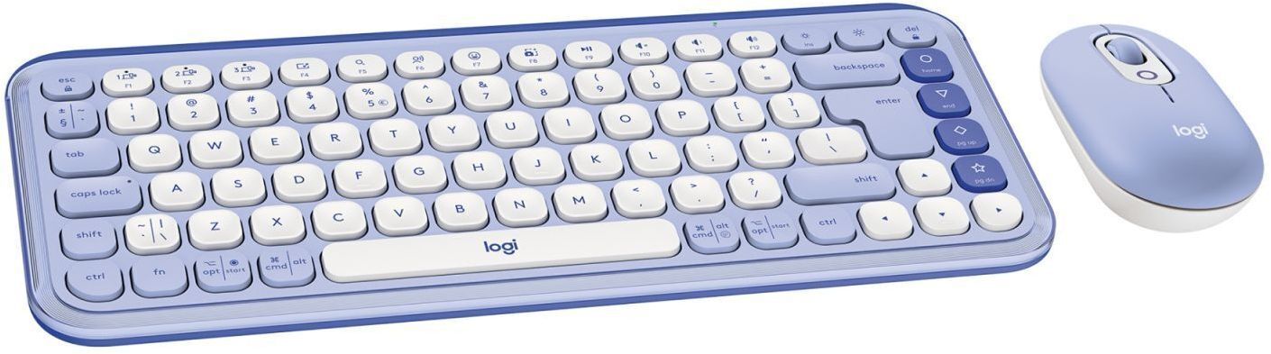 Комплект Logitech Pop Icon Combo Lilac (920-013078) фото1