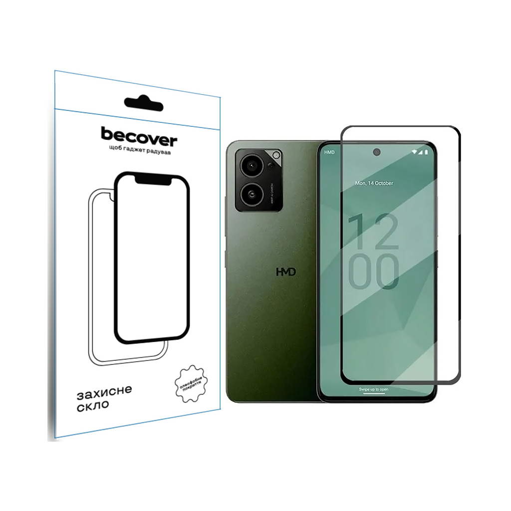 Захисне скло BeCover для HMD Pulse Pro Black (712487) фото1