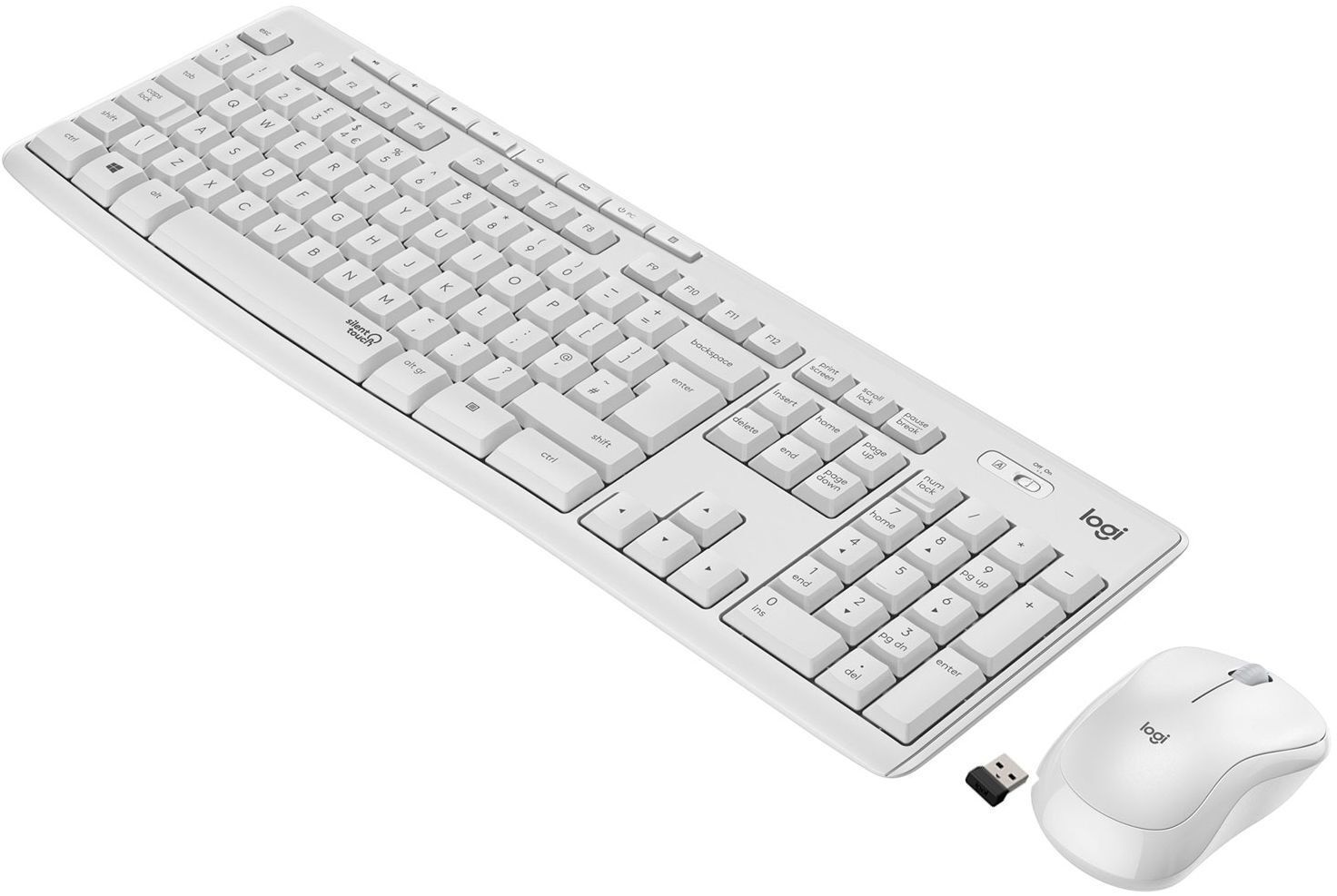 Комплект (клавiатура, миша) бездротовий Logitech MK295 Combo White (920-009824) фото1