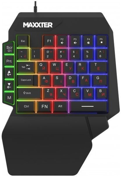 Клавиатура Maxxter KBG-OH-01B-UA Black фото1