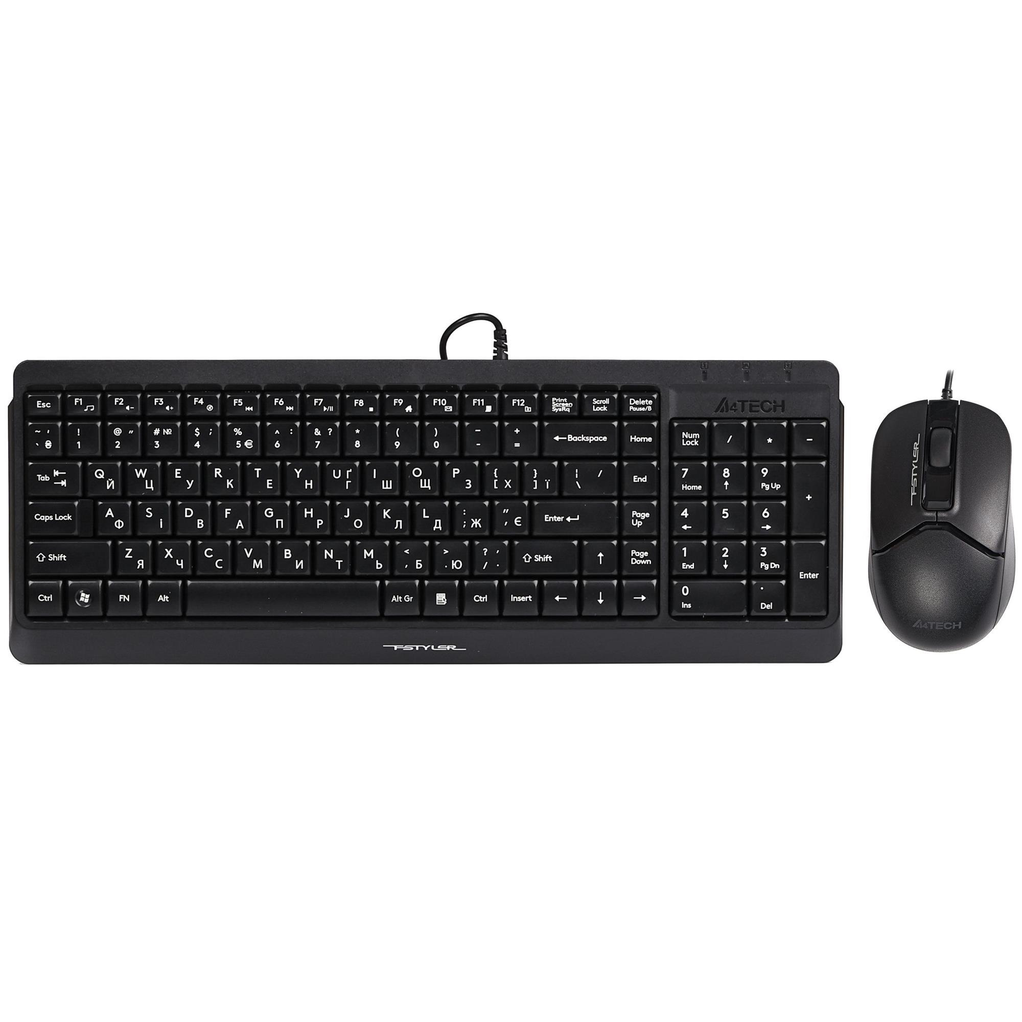 Комплект A4Tech F1512 Black фото1