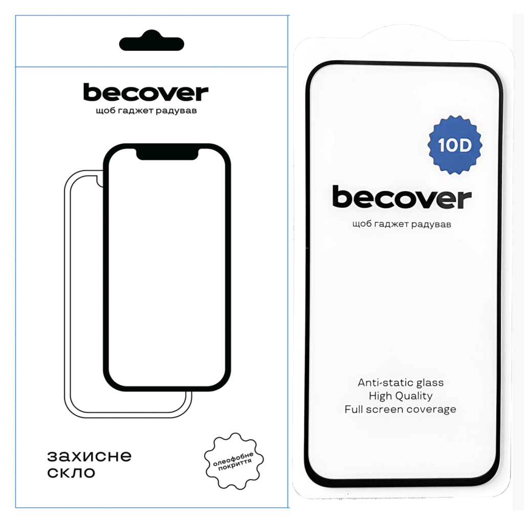 Захисне скло BeCover для Google Pixel 8a 10D Black (711491) фото1
