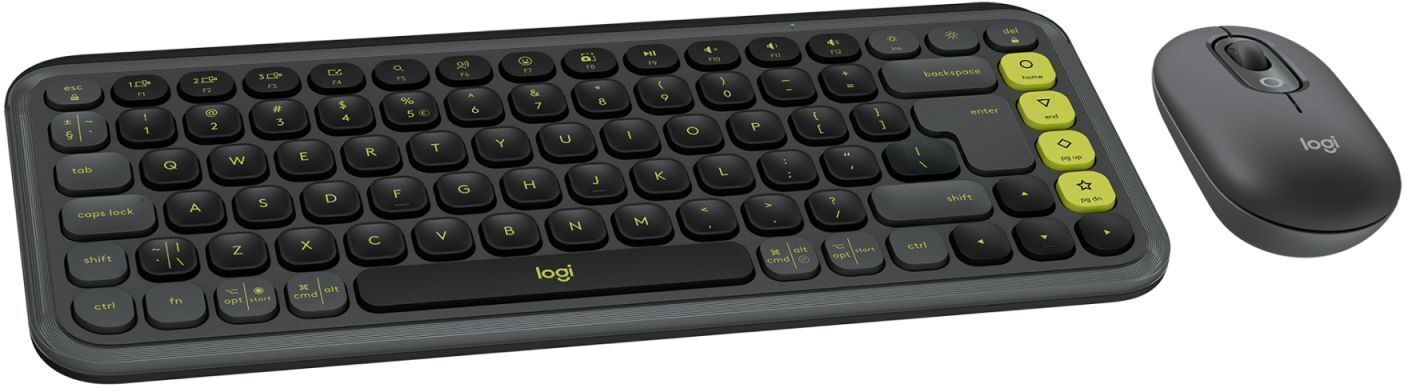 Комплект (клавіатура, миша) бездротовий Logitech Pop Icon Combo Graphite (920-013156) фото1