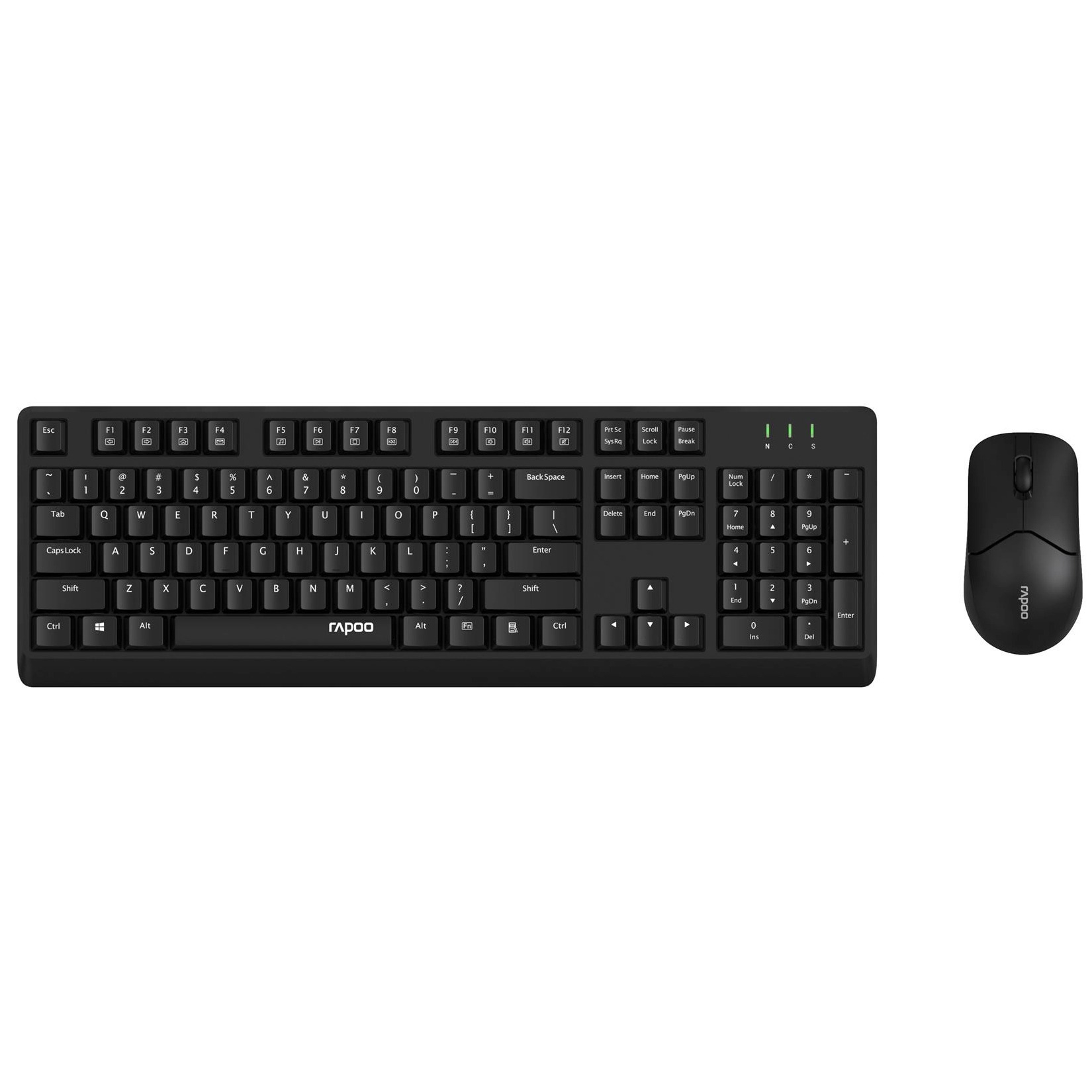 Комплект Rapoo X1500 Wireless Black фото1