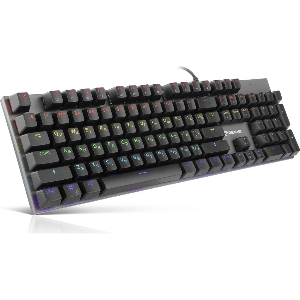 Клавіатура REAL-EL M 13 Grey USB фото1