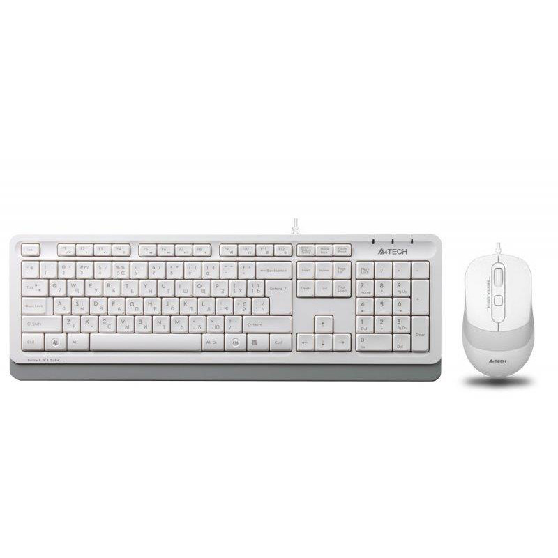 Комплект A4Tech F1010 White фото1