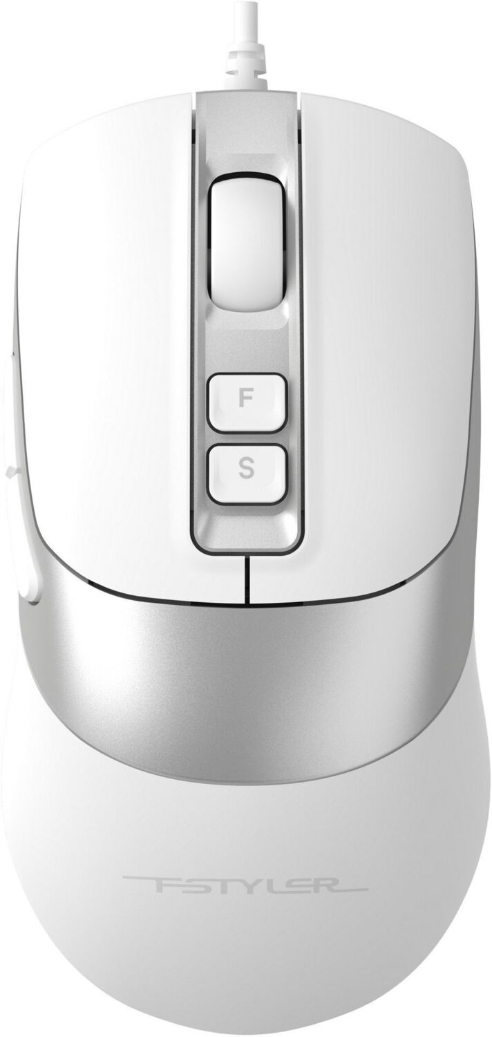 Мышь Fstyler, USB, 4000 dpi, Double Click FM50 Plus (White)
