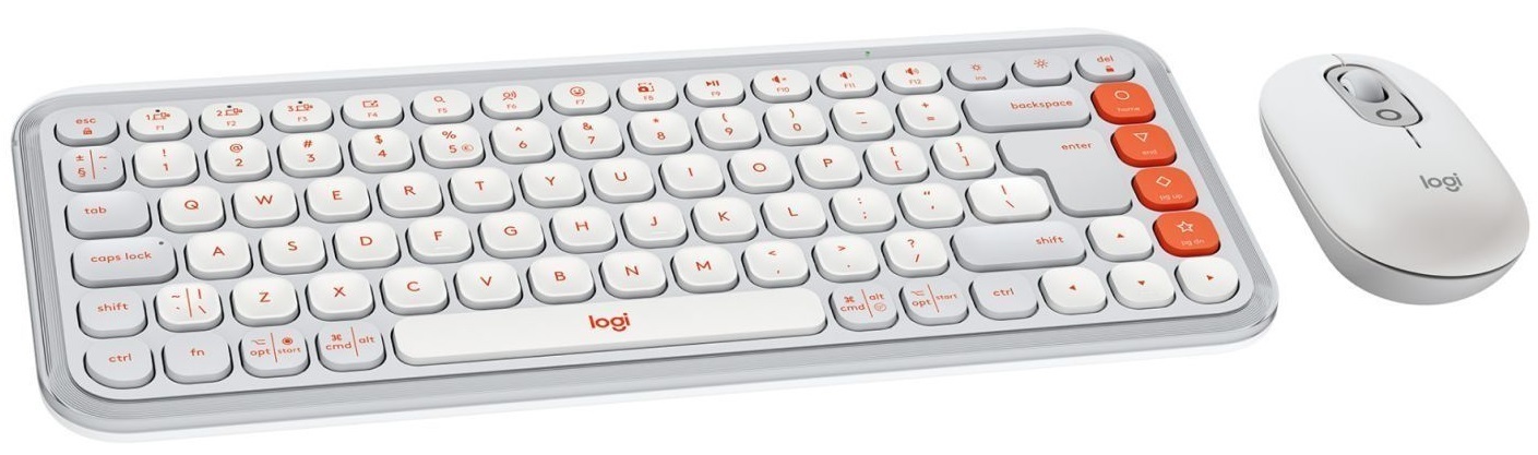 Комплект (клавіатура, миша) бездротовий Logitech Pop Icon Combo Off White (920-013141) фото1