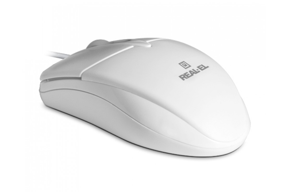 Мишь REAL-EL RM-211 White (EL123200014) фото1