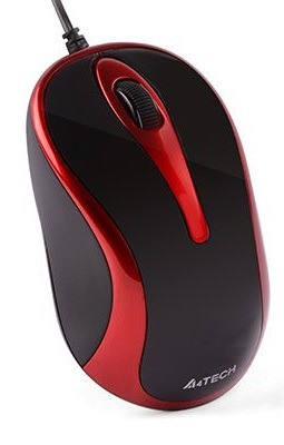Миша A4Tech N-350-2 Red/Black V-Track фото1