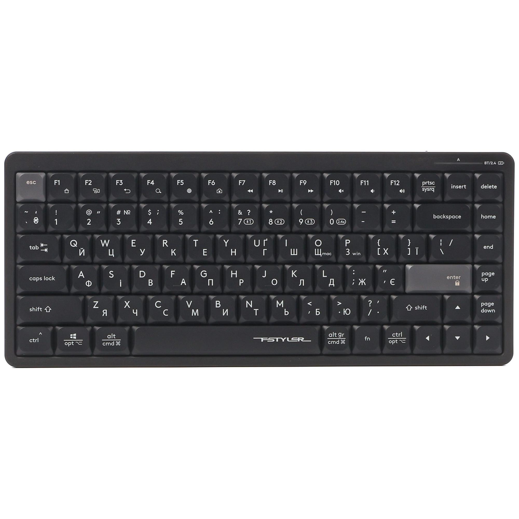 Клавіатура бездротова A4Tech FBX53C Black фото1