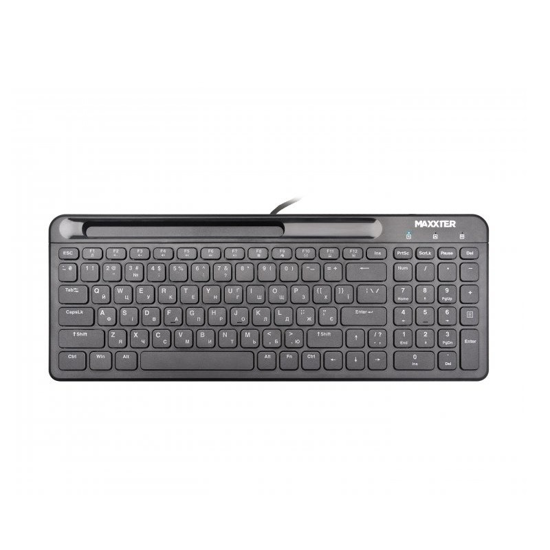 Клавiатура Maxxter KB-01B-UA Black фото1