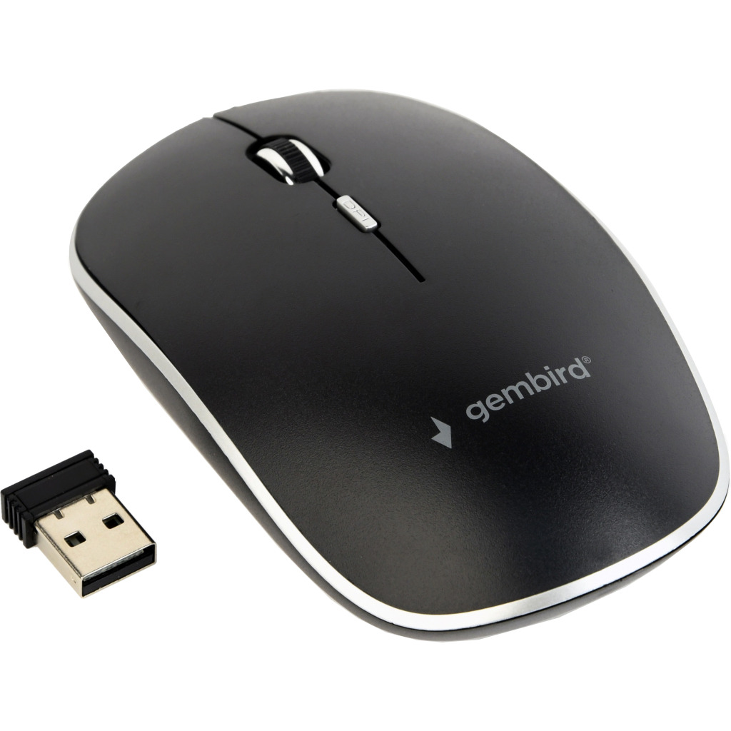 Мишь Gembird MUSW-4BS-01 Black фото1